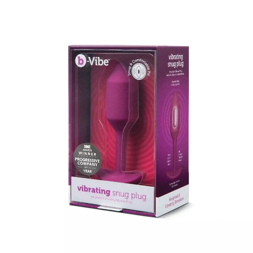 B-Vibe Vibrating Snug Plug 2 - Rose