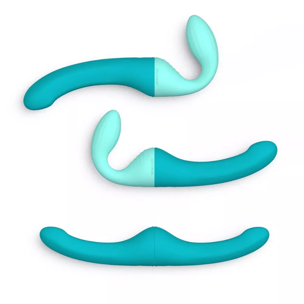 Banana Split - Customizable Vibrating Strapless Strap On
