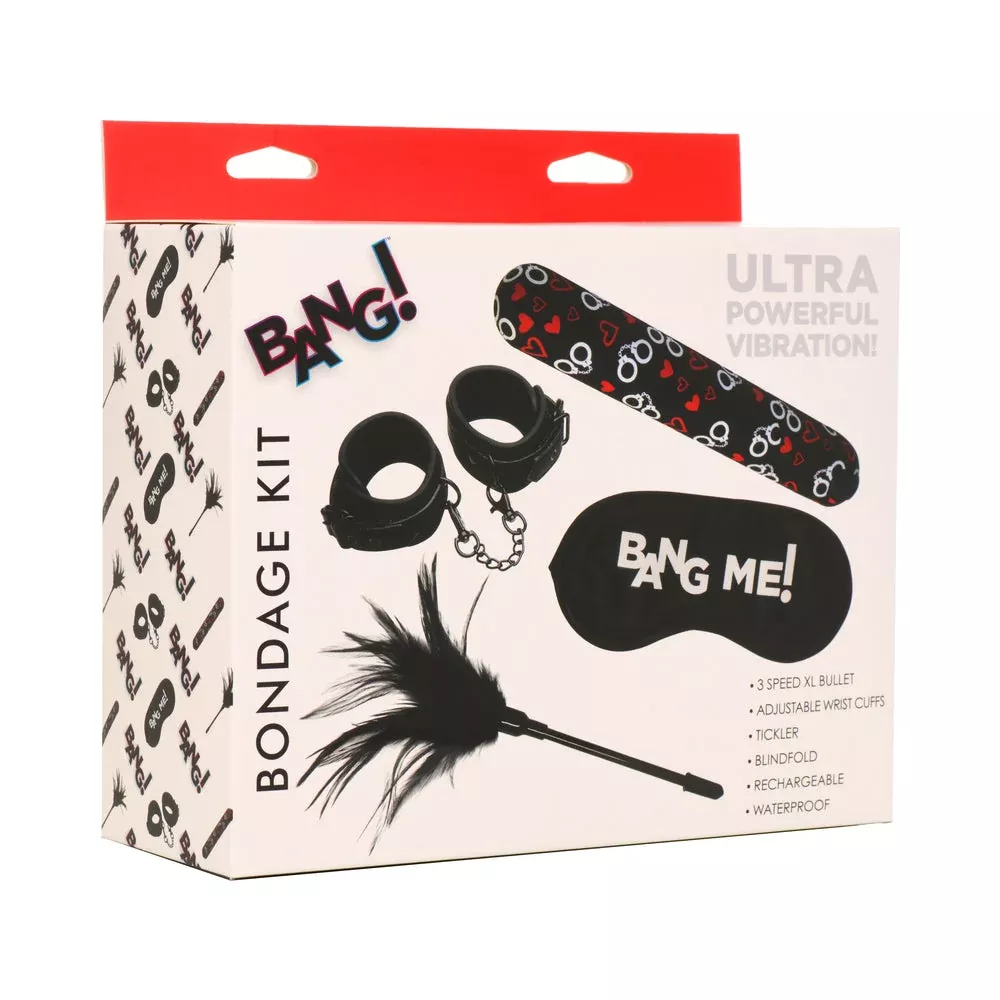 BANG! Bondage Kit XL Bullet, Cuffs, Tickler, and Blindfold