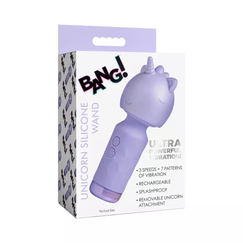 BANG! Unicorn Silicone Wand Vibrator