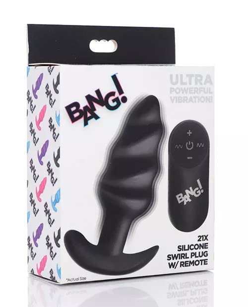 Bang! Vibrating Butt Plug - Black