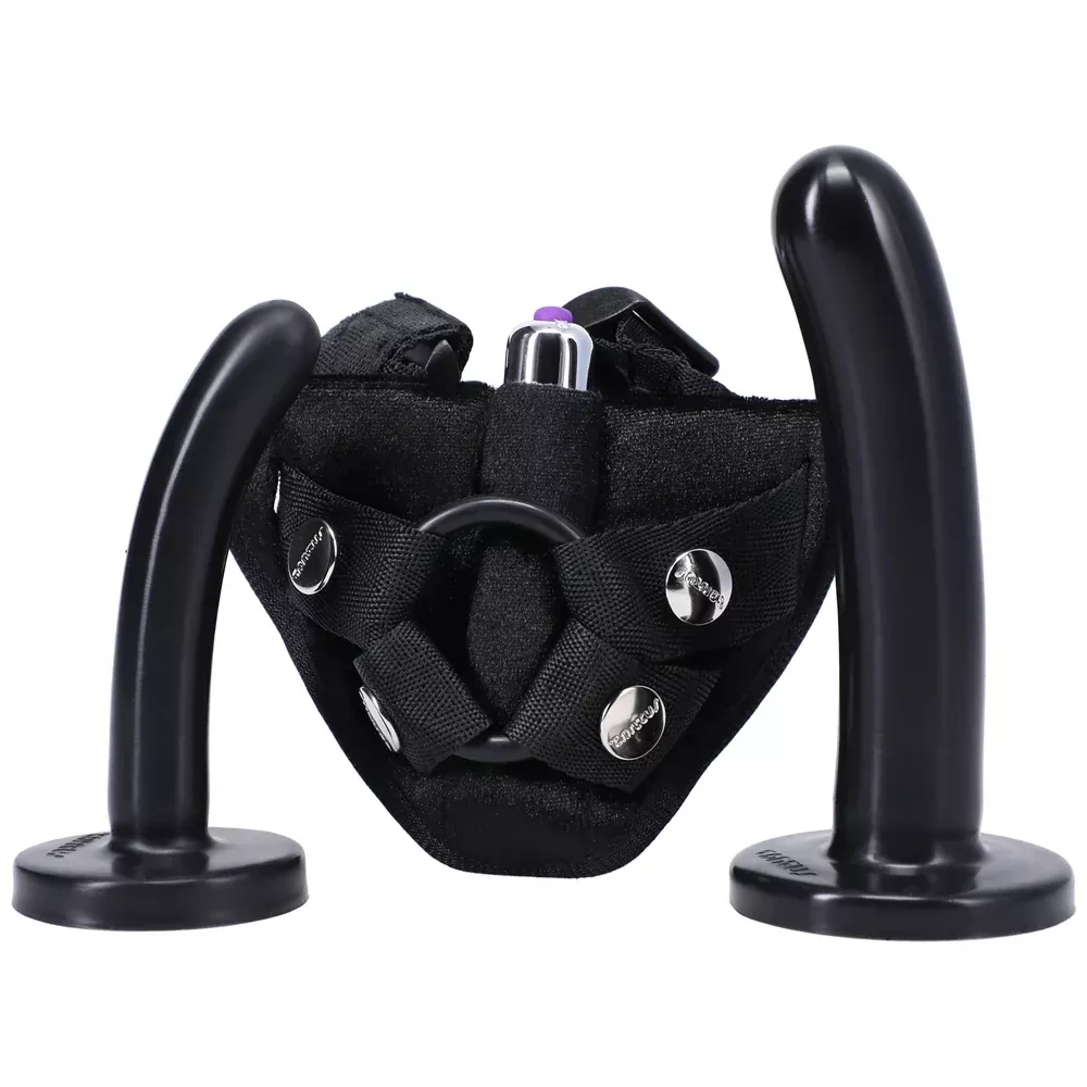 Bend Over - Beginner Strap On Harness Kit - Black