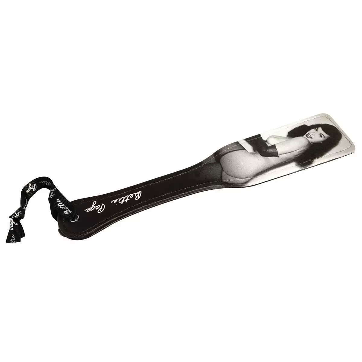 Bettie Page Picture Perfect Spanking Paddle - Black