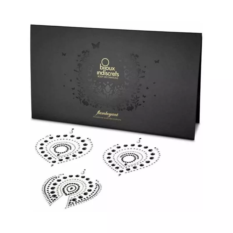 Bijoux Indiscrets Flamboyant Rhinestone Body Decorations Black/Silver