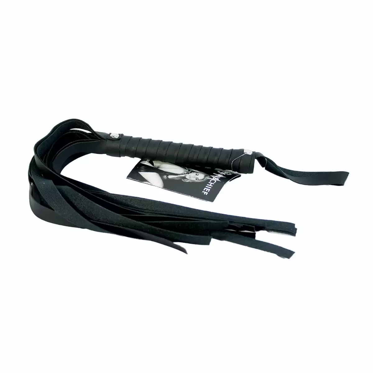Black Faux Leather Flogger