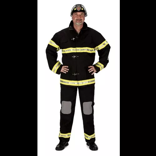 Black Firefighter Suit Adult Costume