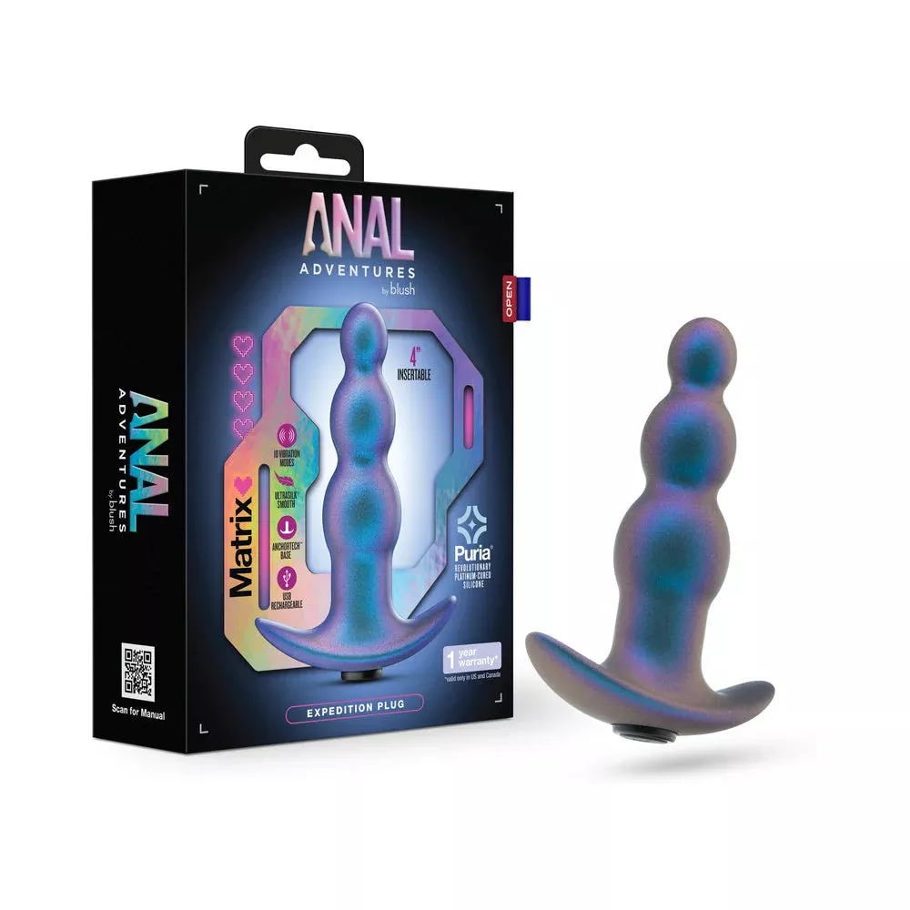 Blush Anal Adventures Matrix Expedition Plug Lunar Blue