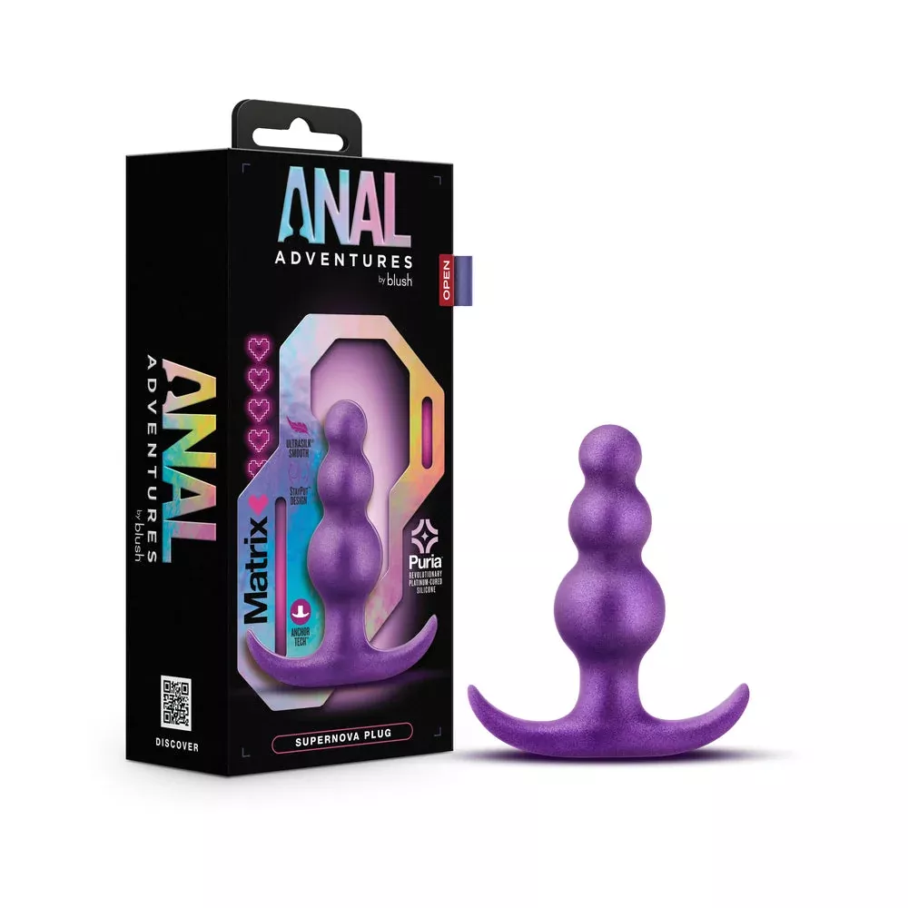 Blush Anal Adventures Matrix Supernova Plug Galactic Purple