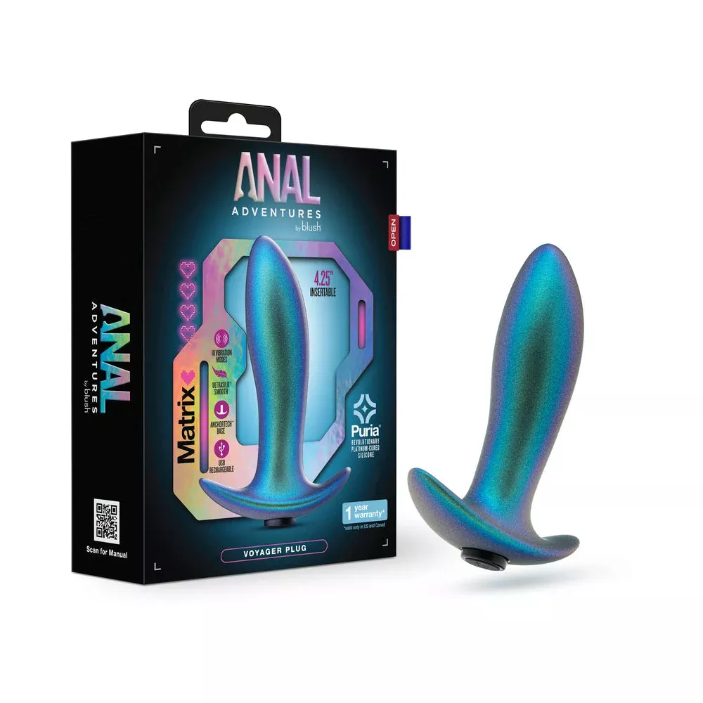 Blush Anal Adventures Matrix Voyager Plug Neptune Teal