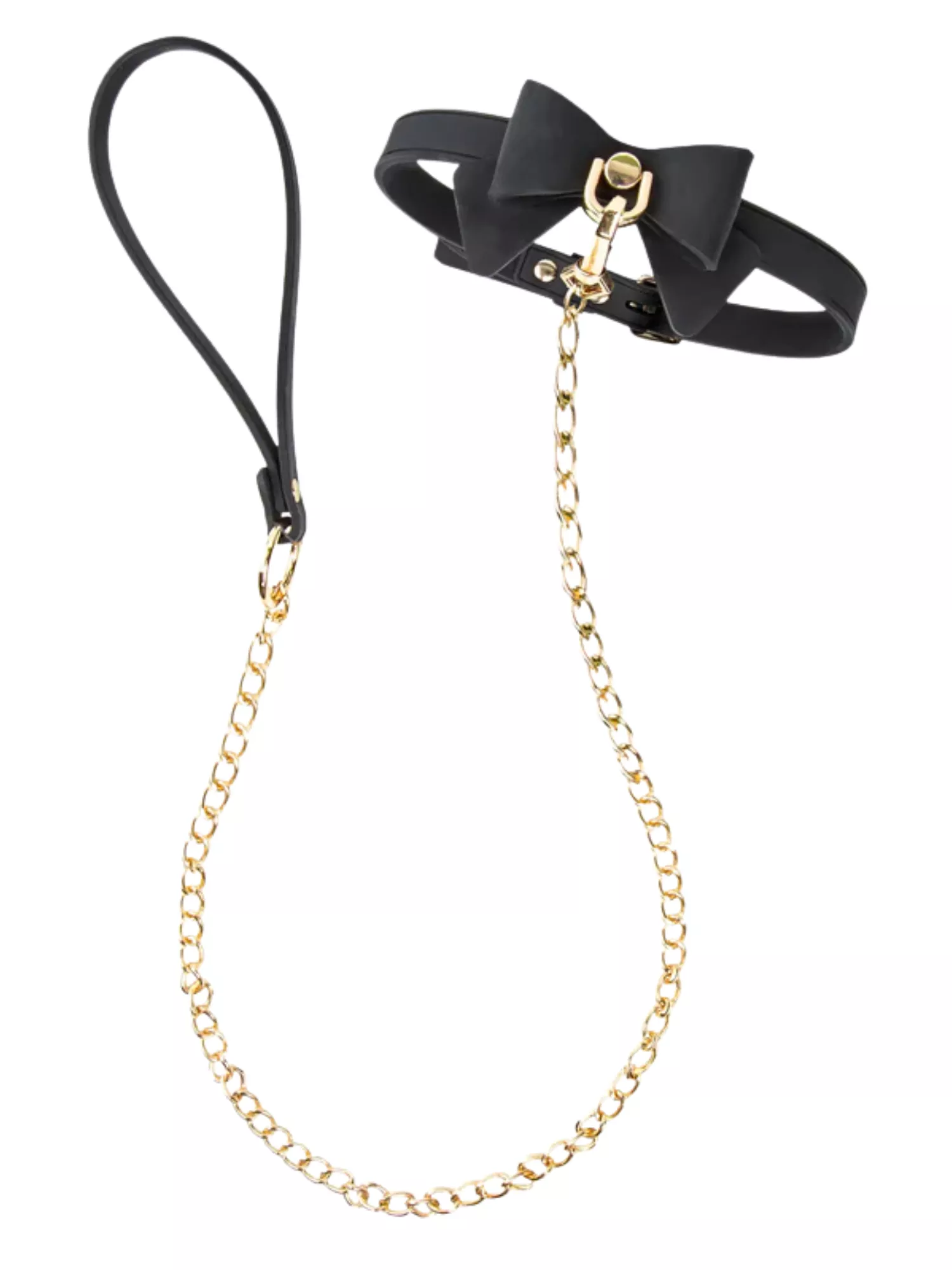 Blush Ardor Silicone Bowtie Collar & Leash