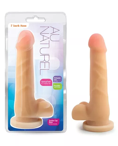 Blush Au Naturel Sam 7" Posable Dildo - Beige