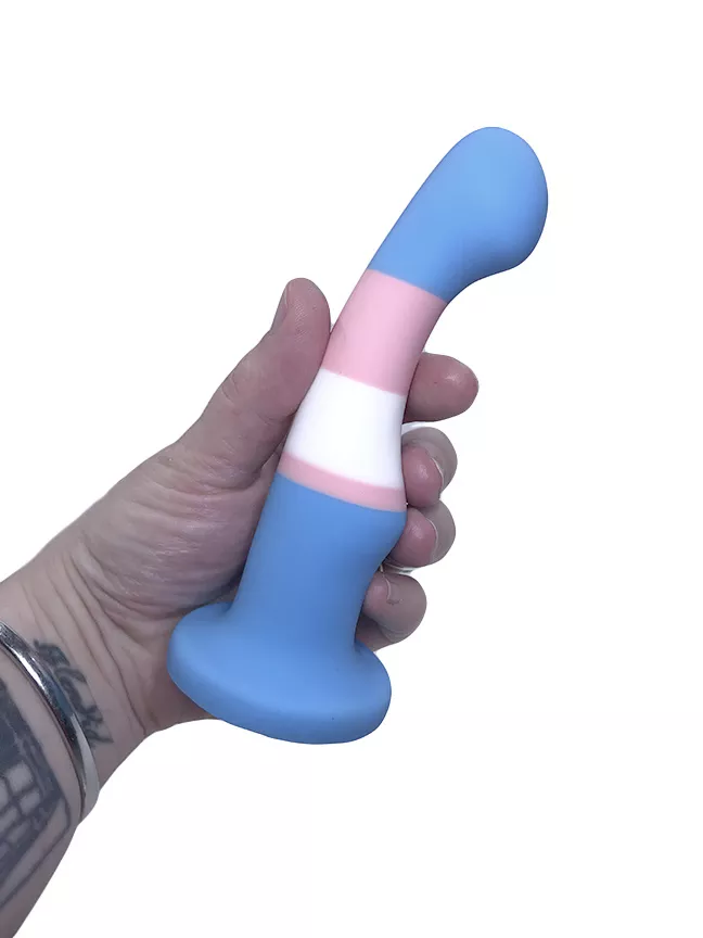 Blush Avant Pride Dildo Trans Flag