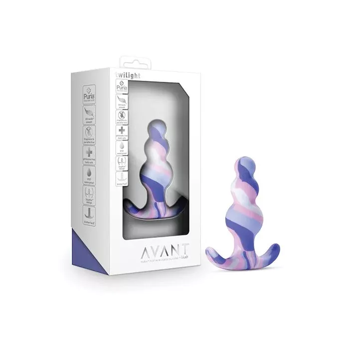 Blush Novalties Avant Twilight Silicone Plug - Blue