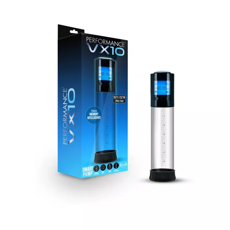 Blush Performance VX10 Rechargeable Smart Penis Pump – Automatic Vacuum Therapy