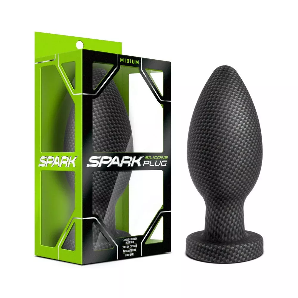 Blush Spark Silicone Anal Plug Carbon Fiber