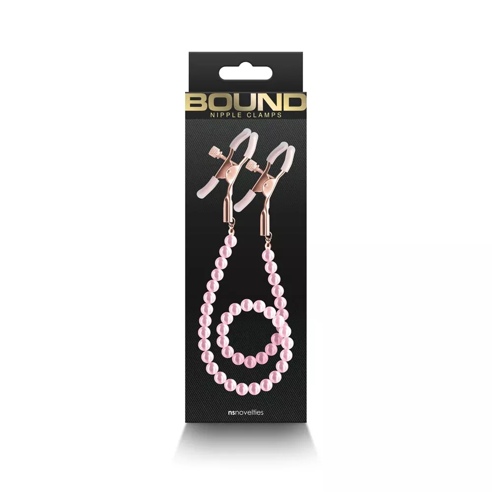 Bound Nipple Clamps DC1 Pink