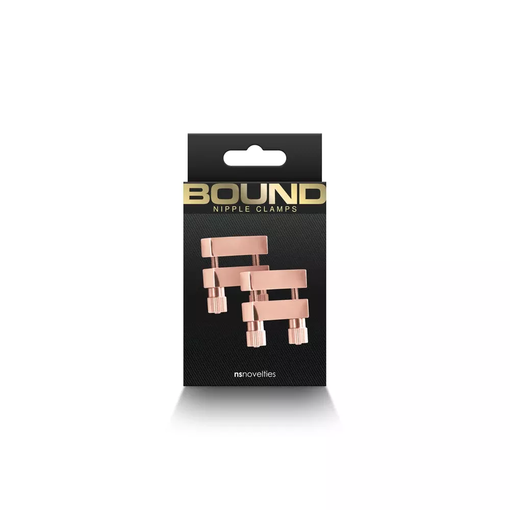 Bound Nipple Clamps V1 Rose Gold