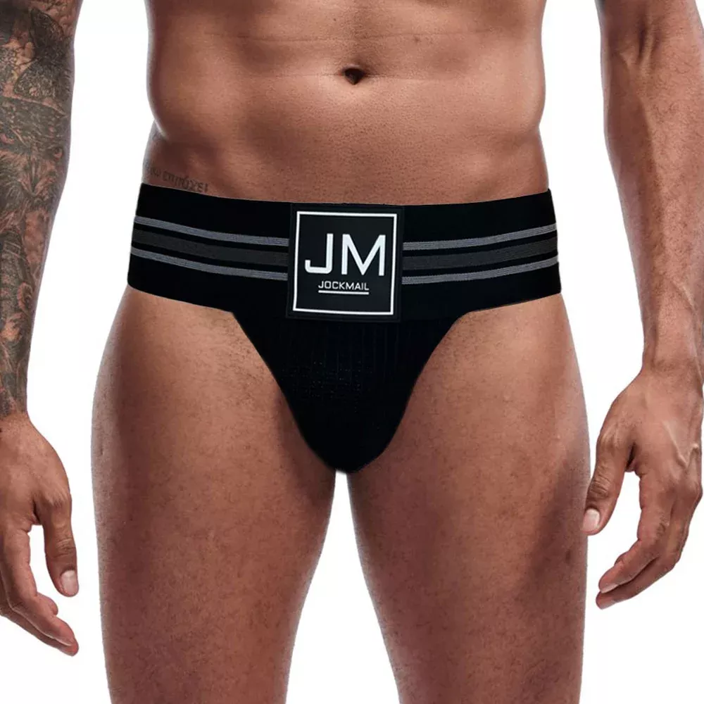 Brief Hybrid Old School Packer Underwear - Black
