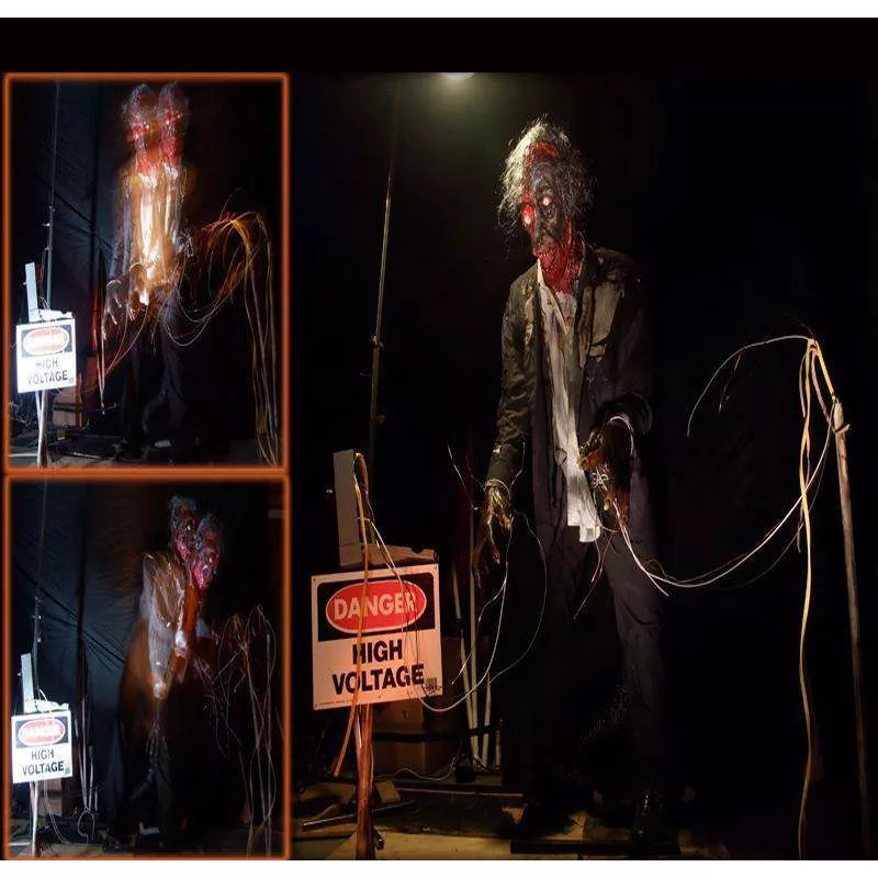 Burn Electrocution Twitcher Premium Animatronic Smoke and Lighting Effect Prop