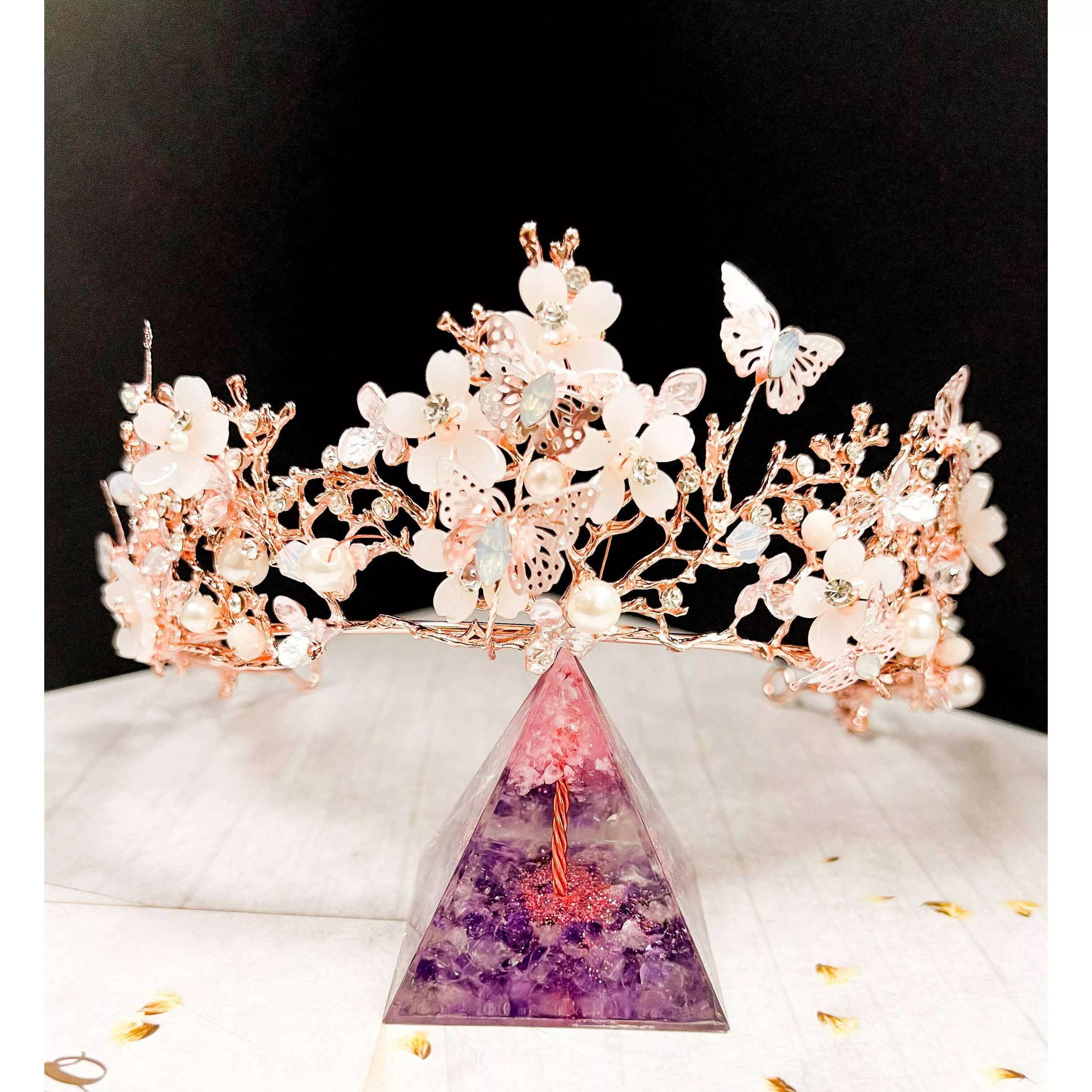 Butterfly Cherry Blossom Crown
