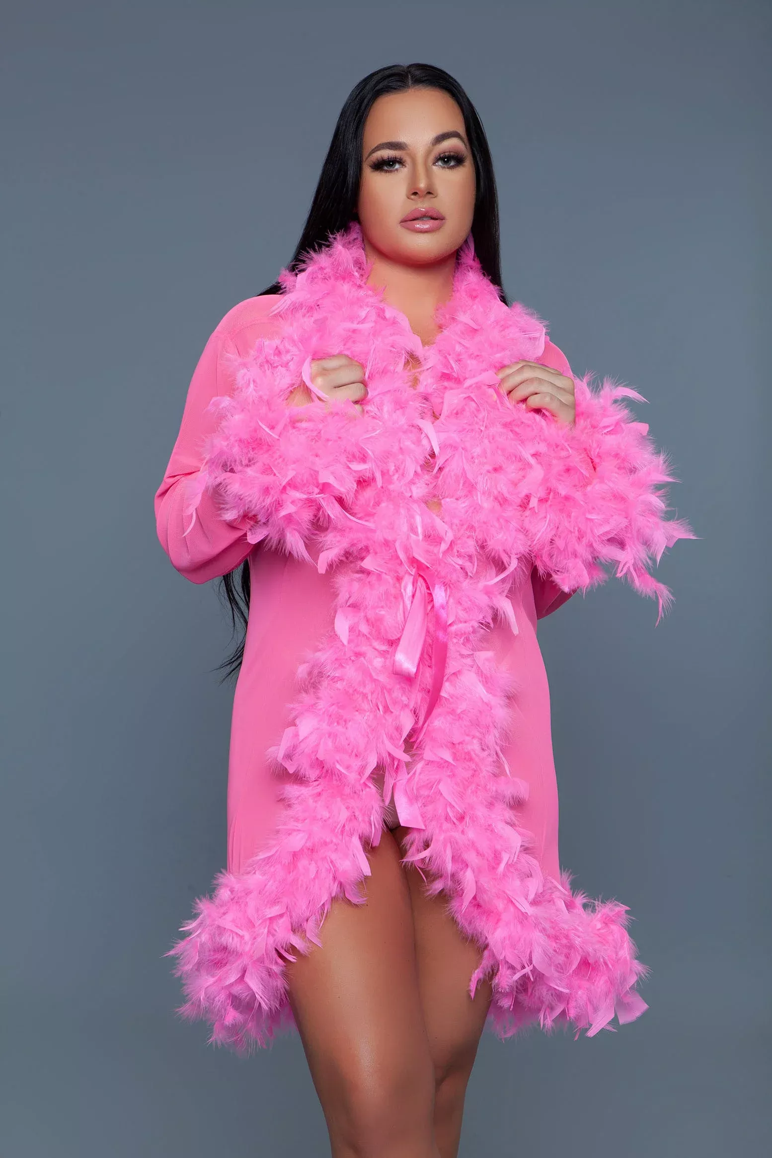 BW834S Lux Robe- Hot Pink