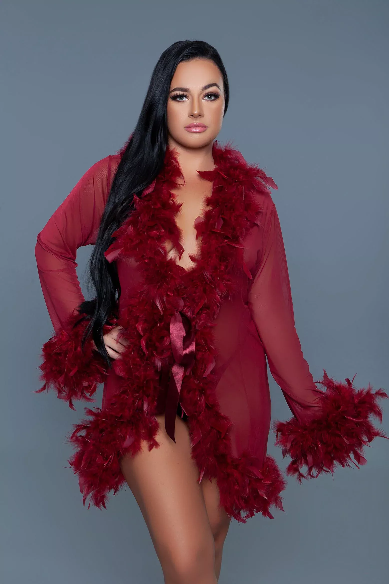 BW834S Lux Robe- Maroon