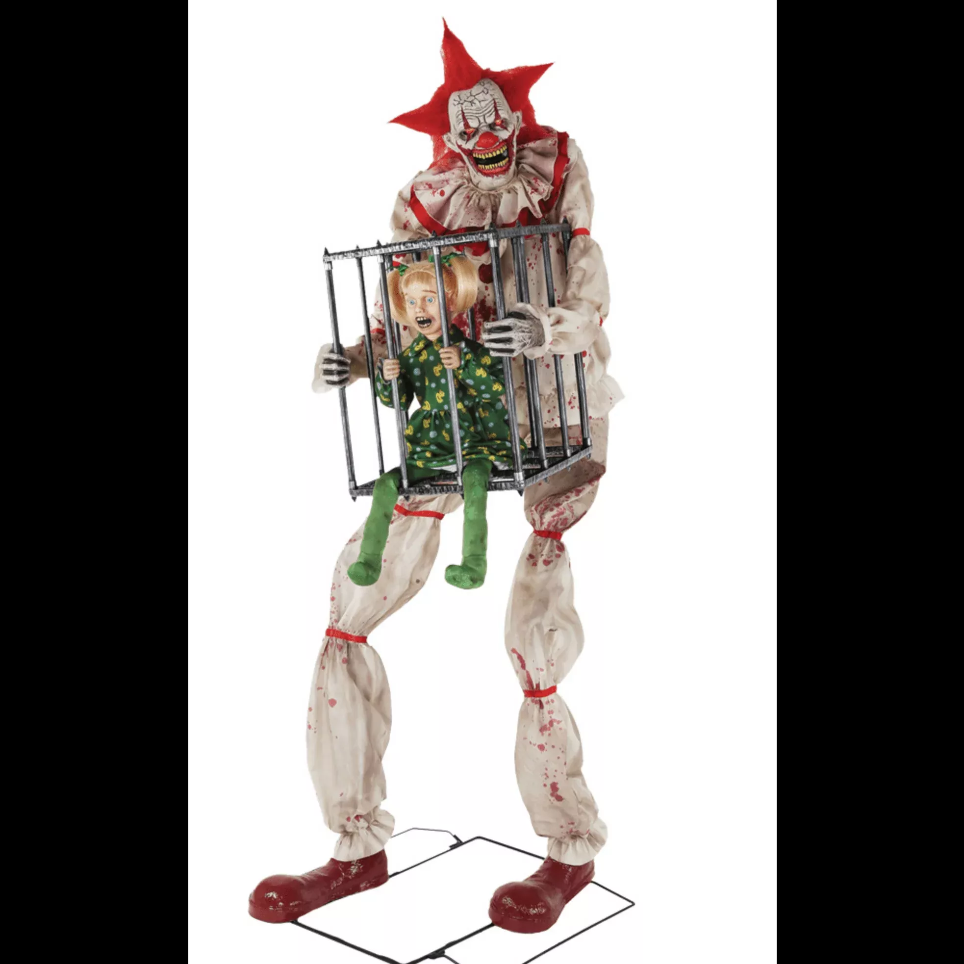 Cagey The Clown with Kid Animated Prop