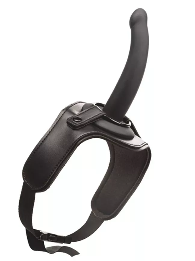 Calexotics Onyxxx Thigh Harness with Silicone Dildo