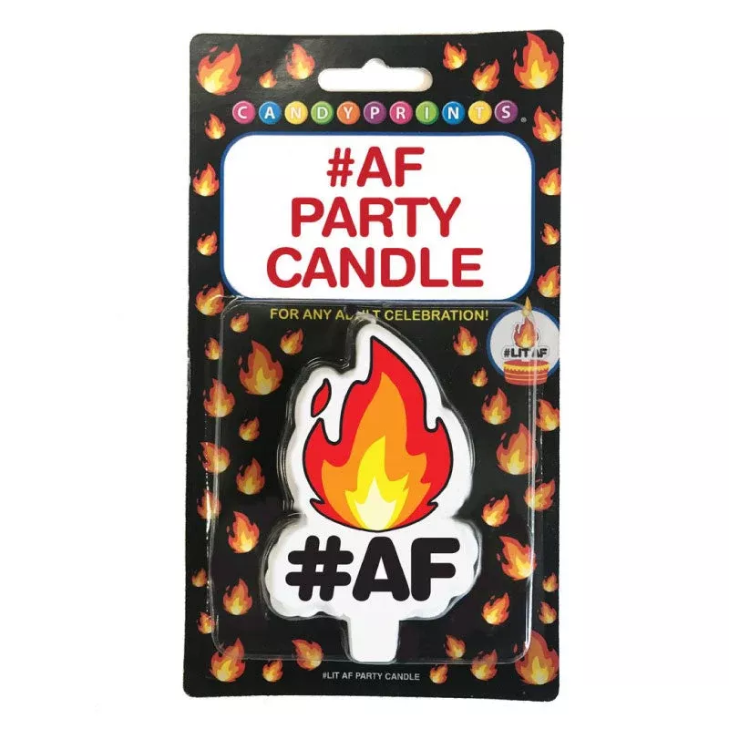 Candyprints #AF Party Novelty Candle