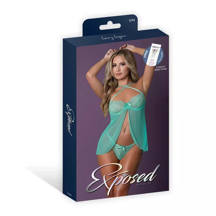 Caribbean Crush Flutter Baby Doll & Thong Set