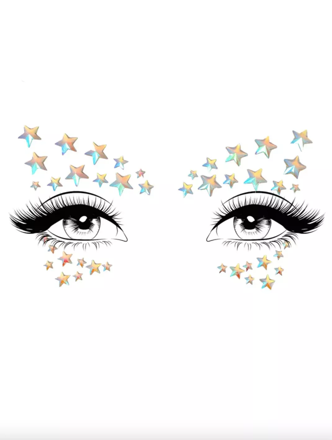 Celeste Glow in the Dark Face Jewels Sticker