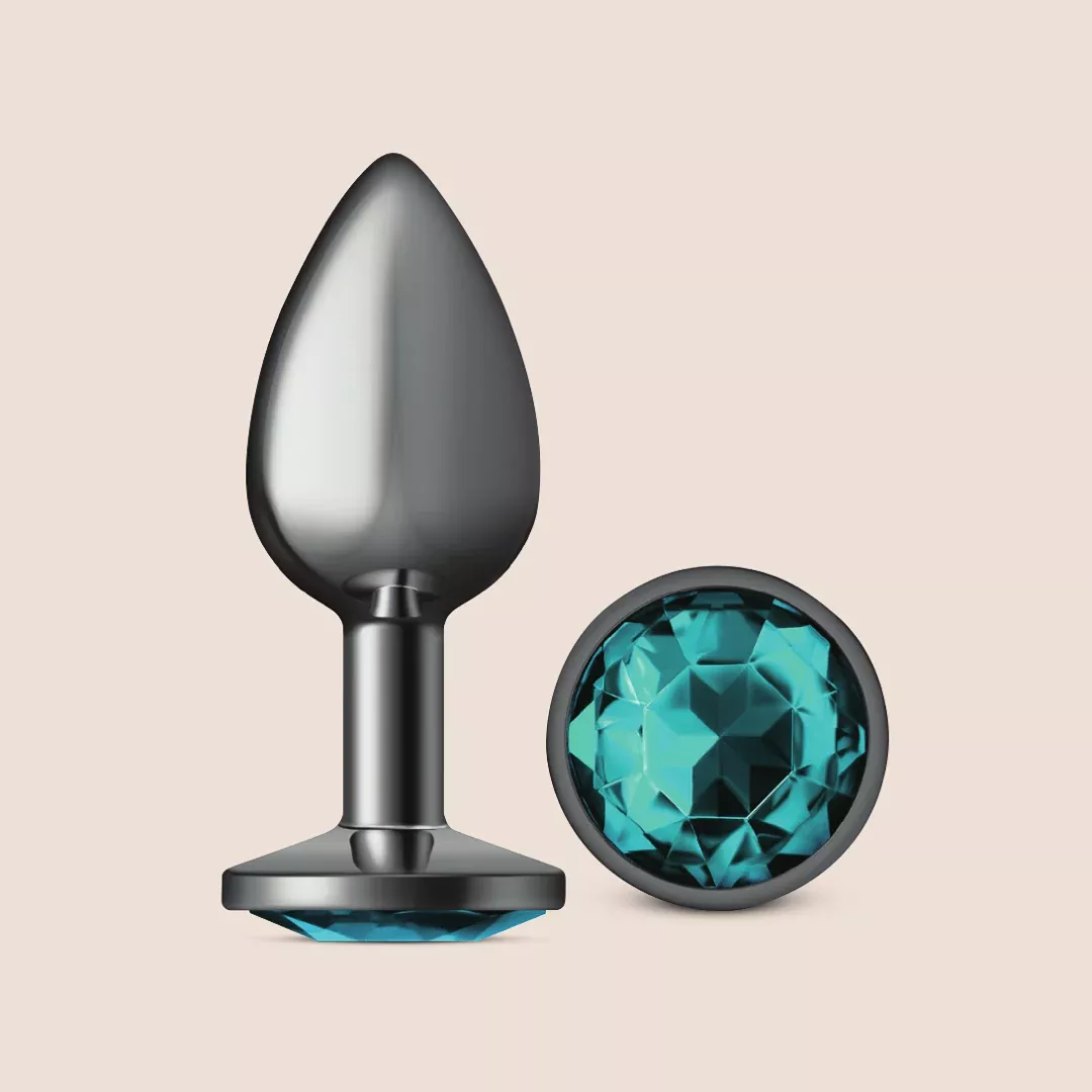 Cheeky Charms Gunmetal Round Plug