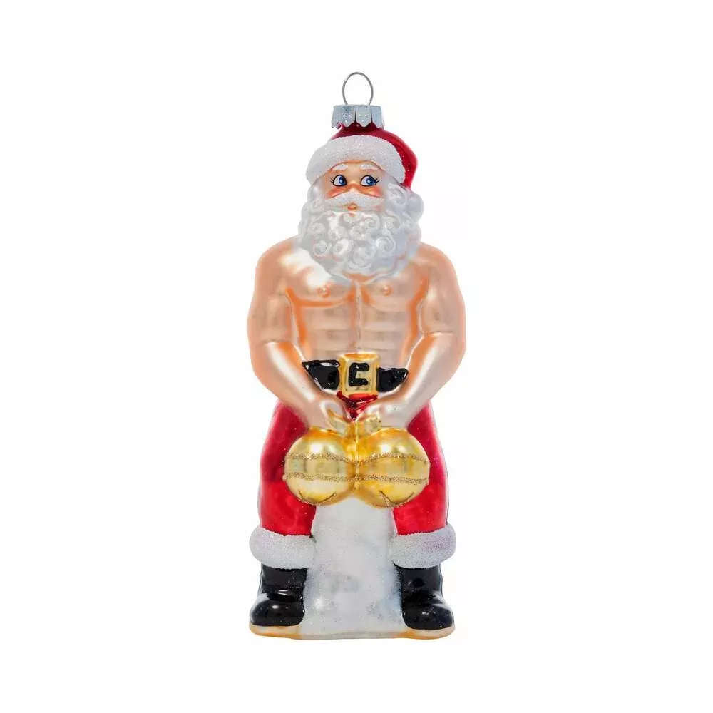 Cheeky Pornament Big Balls Claus