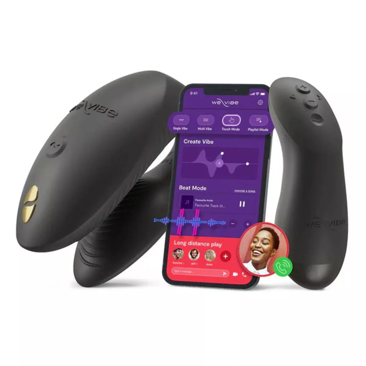 Chorus Pro Dual Stimulator with Remote