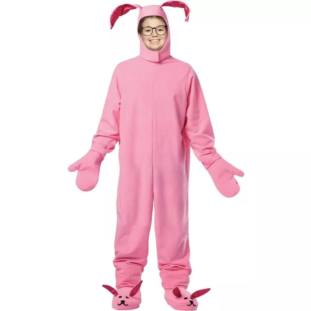Christmas Pink Bunny Child Costume