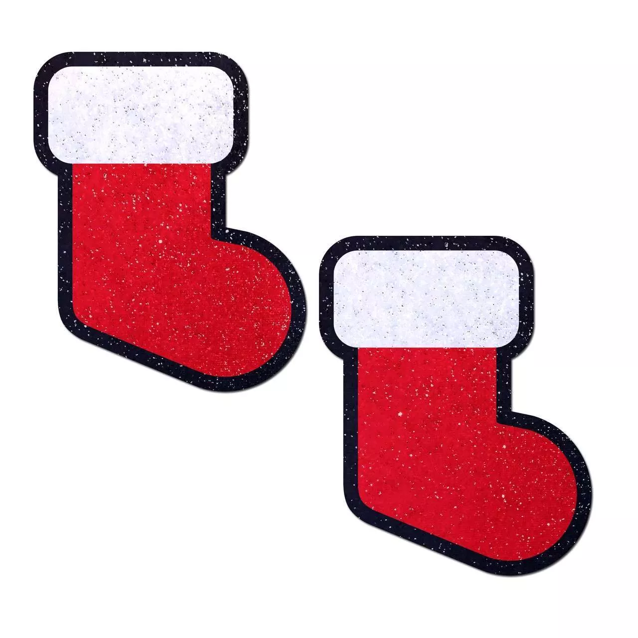 Christmas Santa Red Stocking Nipple Pasties