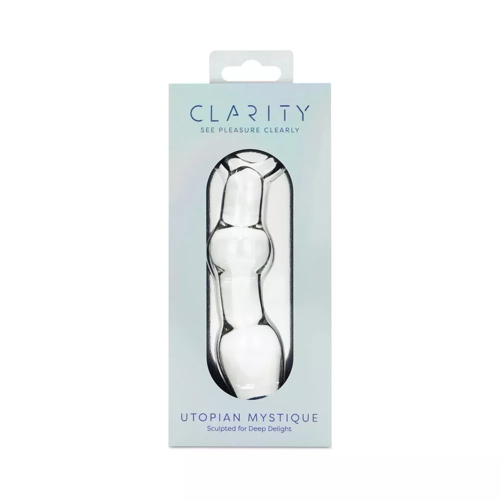 Clarity Utopian Mystique Glass Dildo