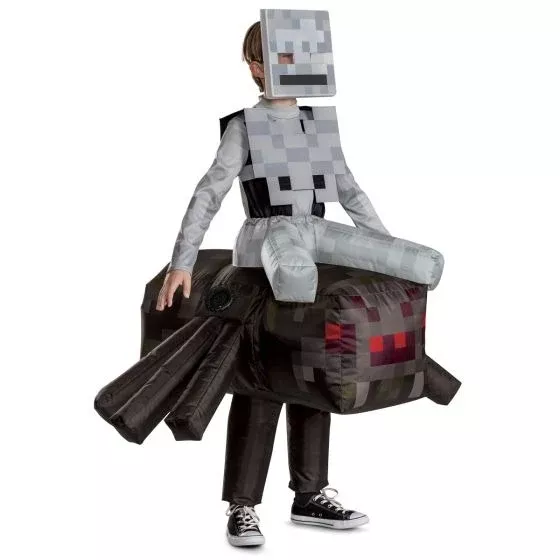 Classic Minecraft Spider Jockey Inflatable Kids Costume