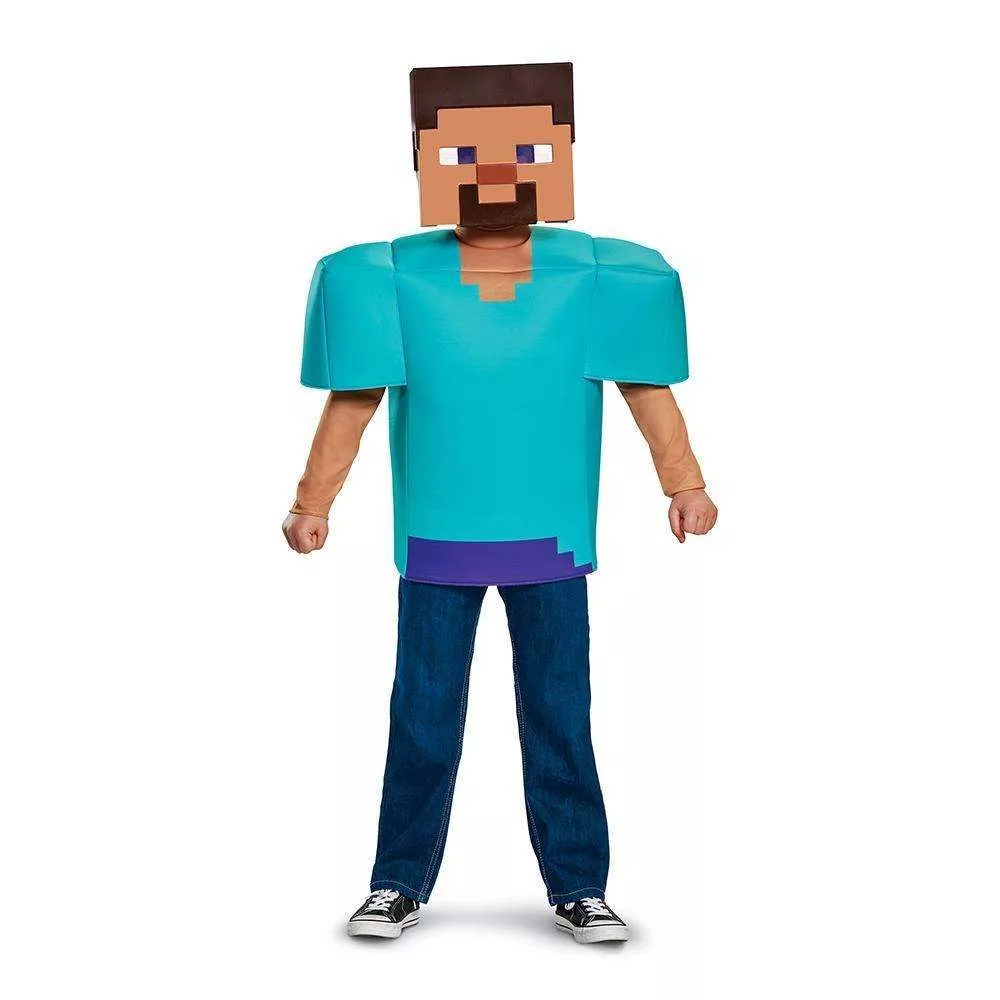 Classic Minecraft Steve Kids Costume