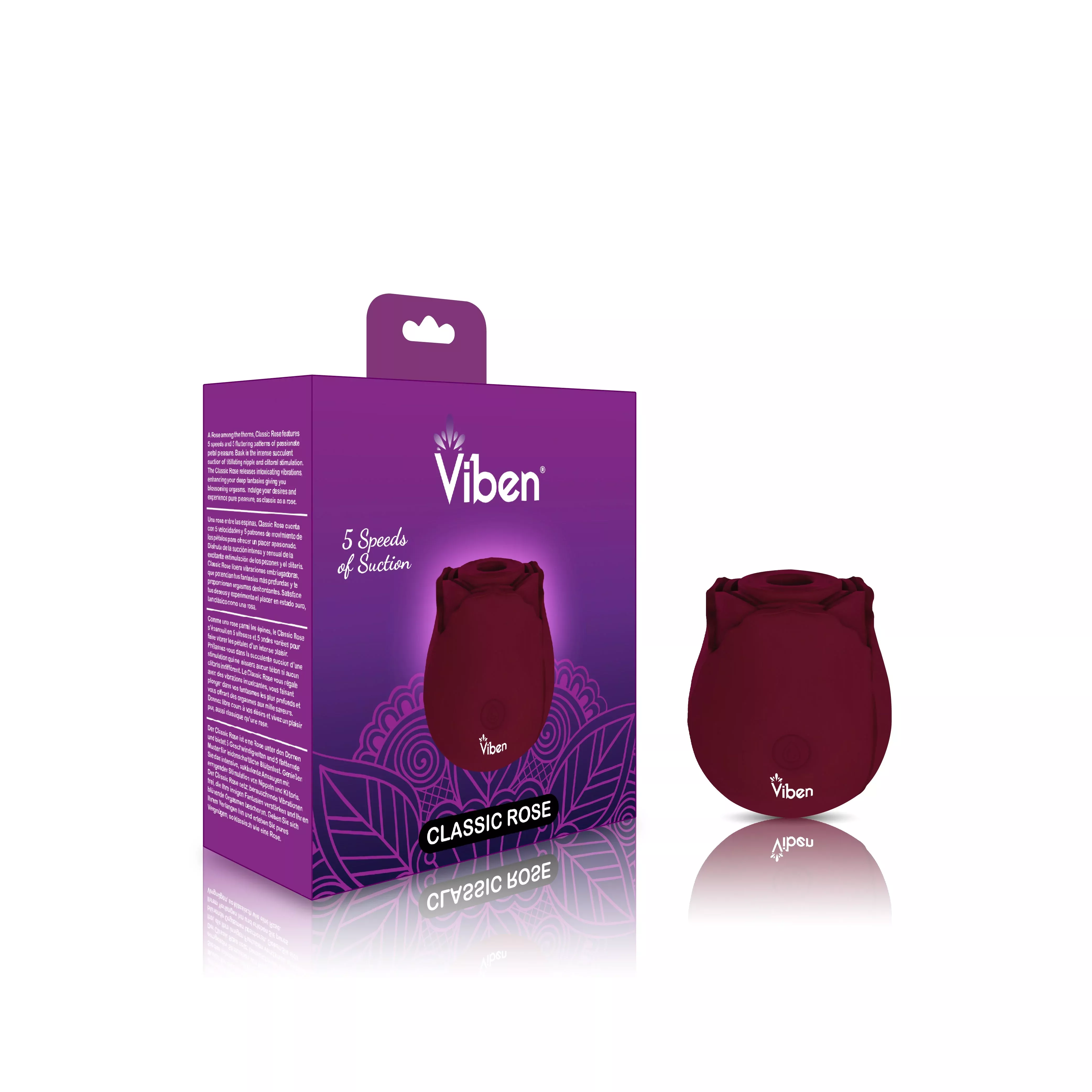 Classic Rose- Handheld Rose Clitoral and Nipple Stimulator