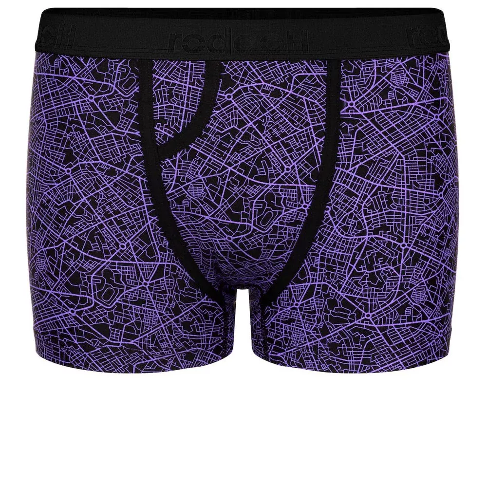 Classic Top Loading Boxer Packing Underwear - Geometric Purple - XS