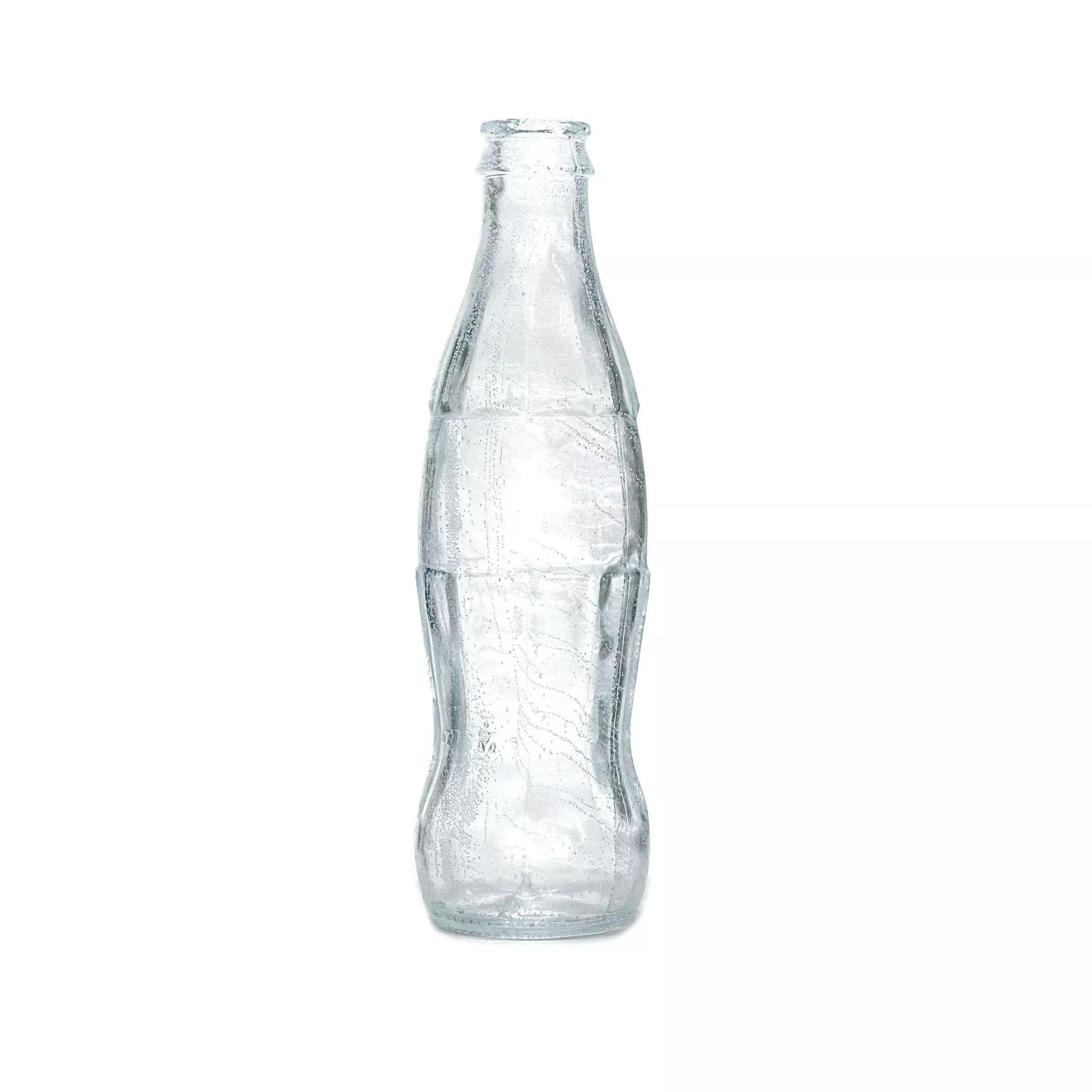 Clear Breakaway Vintage Fluted Soda Bottle