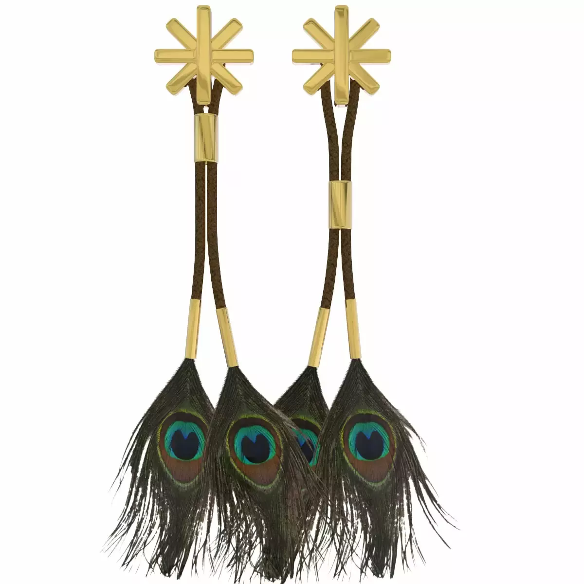 Cleopatra Peacock Earring Nipple Clamps