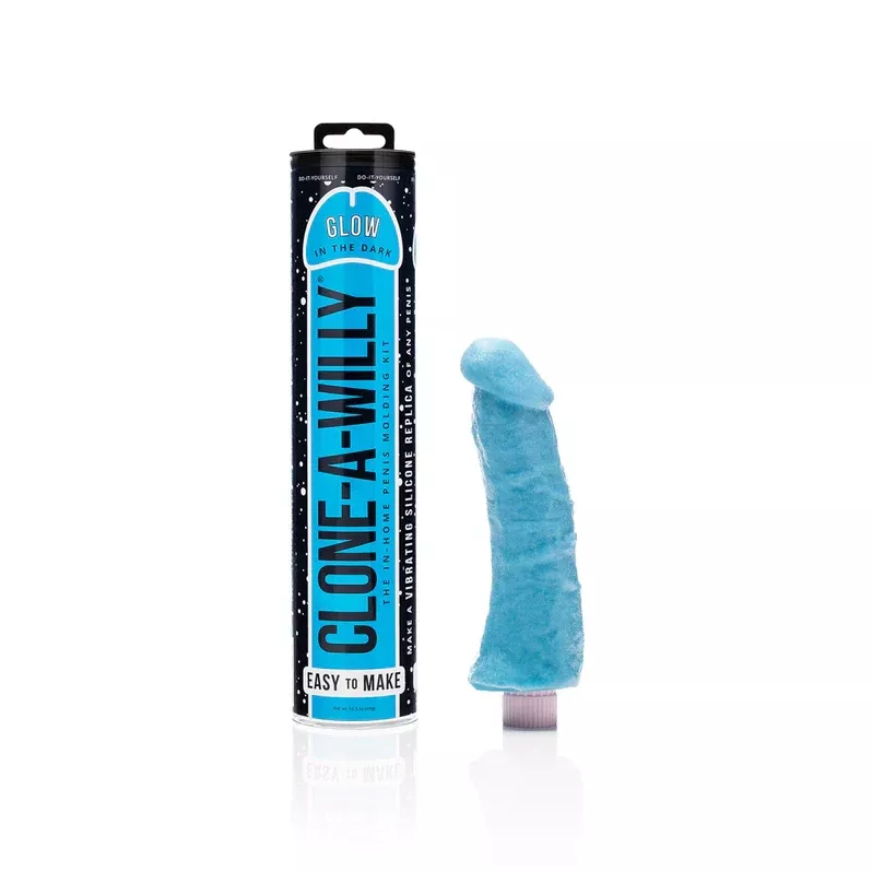 Clone A Willy DIY Vibrating Dildo Kit Glow Blue