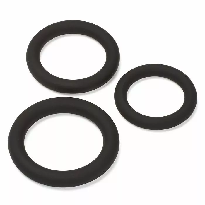 Cloud 9 Pro Rings Black SiliconeCockring Set