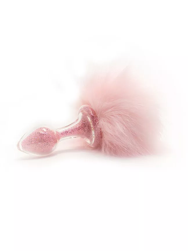 Crystal Delights Glass Bunny Tail Plug