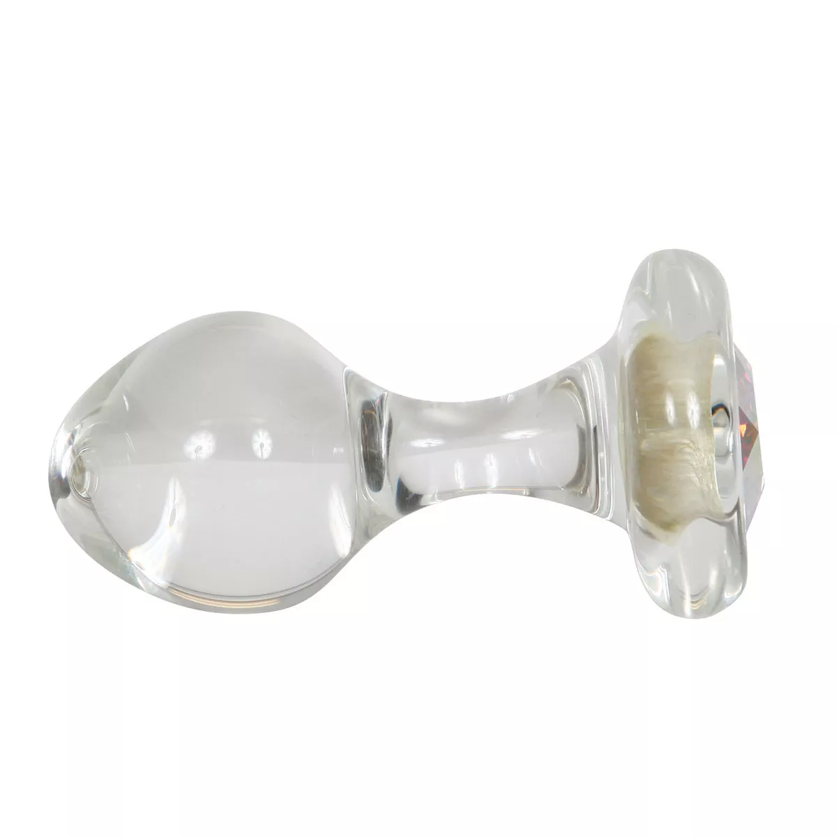Crystal Delights Small Clear Plug- Aurora Borealis