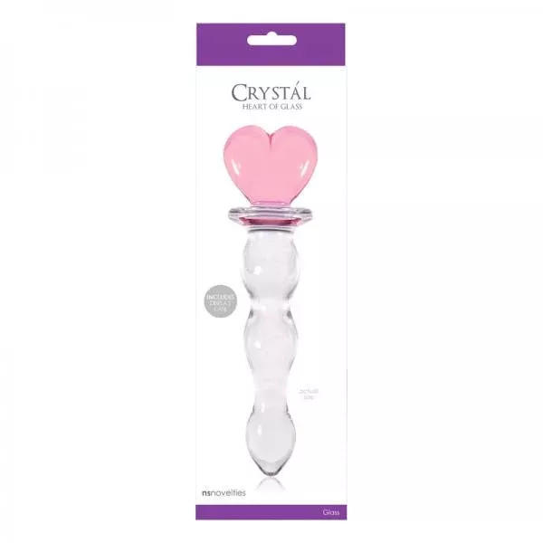 Crystal Heart Of Glass Wand and Vase