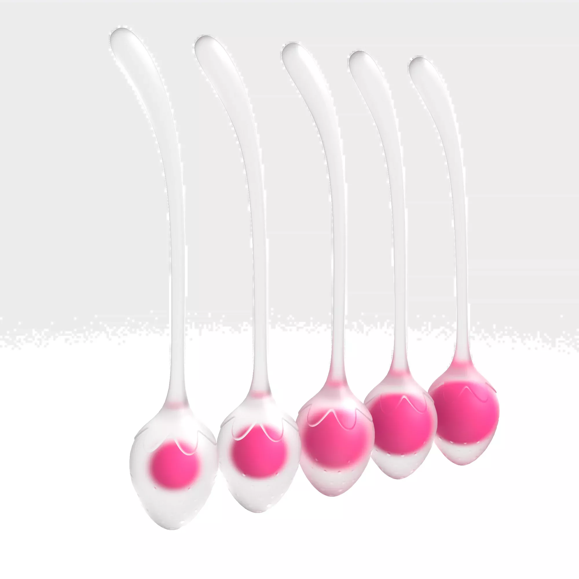 Crystal Strawberry Kegel Ball Set