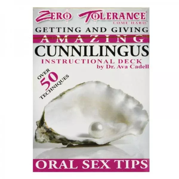 Cunnilingus Cards by Zero Tolerance - 52 Expert Techniques for Ultimate Oral Pleasure
